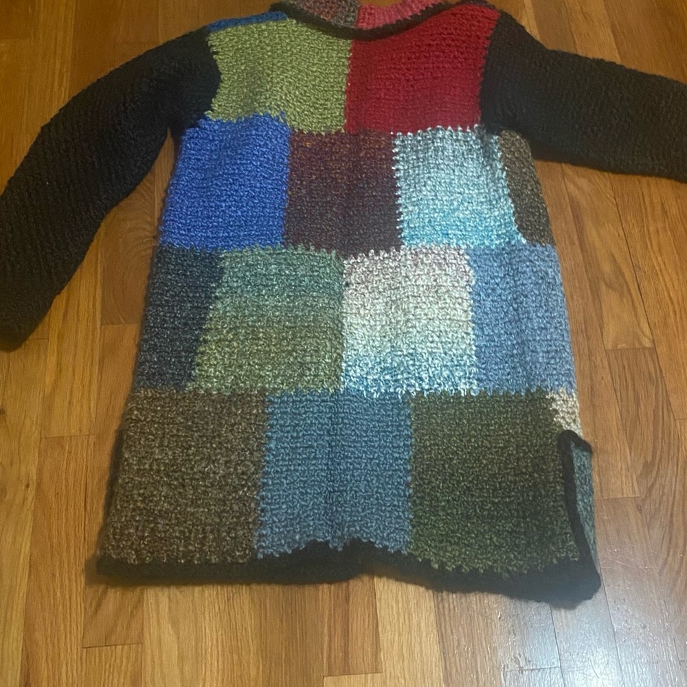Multicolor Patchwork Cardigan - image 3